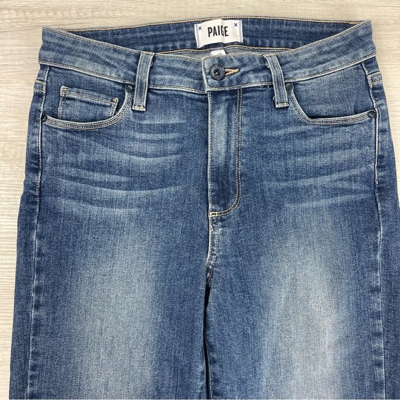 Paige Flora Fringe Straight with Ruffle Hem in Barkley, 26 - Picture 4 of 13